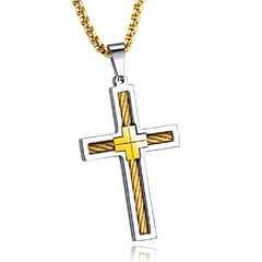 COLAR MASCULINO CRUCIFIXO AÇO INOX PREMIUM na internet