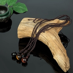COLARES COM PINGENTES DE OLHO DE TIGRE NATURA - Pulseiras e Acessórios Masculino | Sr Lordre