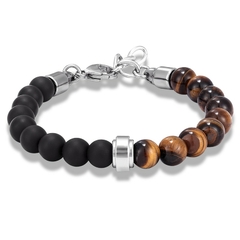 Pulseira Masculina Asileu de Pedra Natural 8mm - Pulseiras e Acessórios Masculino | Sr Lordre