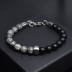 Pulseira Masculina Asileu de Pedra Natural 8mm - Pulseiras e Acessórios Masculino | Sr Lordre