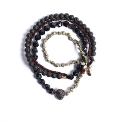 Kit de Pulseira Masculina Spartacus Premium na internet