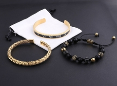 Kit de Pulseira Masculina Romano Premium - comprar online