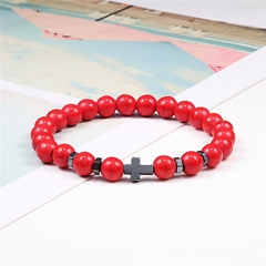 Pulseira Olho de Tigre Cruz na internet