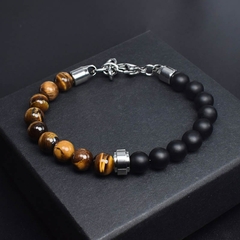 Pulseira Masculina Asileu de Pedra Natural 8mm
