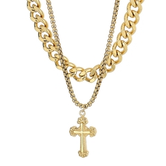 CORRENTE CRUCIFIXO DUPLO - loja online