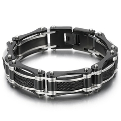 BRACELETE CORRENTE ELEGANTE AÇO INOX - loja online