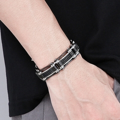 BRACELETE CORRENTE ELEGANTE AÇO INOX