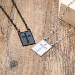 Colar Masculino Cruz Aço Inoxidável - comprar online