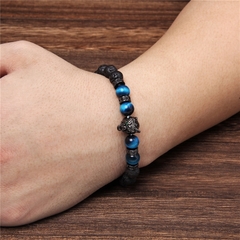 Pulseira Masculina de Pedra Olho de Tigre - Pulseiras e Acessórios Masculino | Sr Lordre