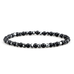 Pulseiras masculinas Acelo de Pedra Natural 4mm na internet