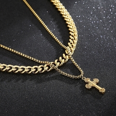 CORRENTE CRUCIFIXO DUPLO