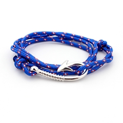 Pulseira Masculina Anzol De Corda Náutica na internet