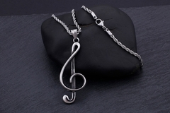 CORDÃO NOTA MUSICAL PREMIUM AÇO INOX - loja online