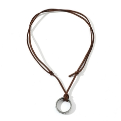 Colar Masculino Uncharted Nathan Drake Cosplay Couro