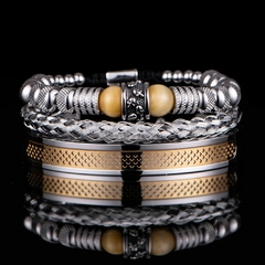 Kit de Pulseira Masculina Imperio Aço Inox Premium - loja online