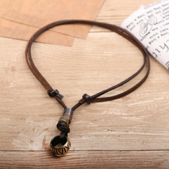 Colar de homem personalidade moda anel de liga numeral romano pingente vintage p