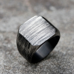 Anel Masculino Vintage Aço Inox Escovado - Pulseiras e Acessórios Masculino | Sr Lordre