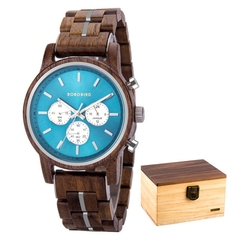 Relógio Masculino Gualos Quartzo Coleção Madeira Premium - comprar online