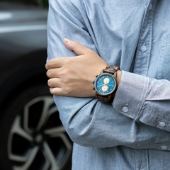 Relógio Masculino Gualos Quartzo Coleção Madeira Premium - comprar online