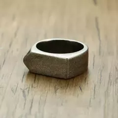 Anel Masculino Flat Aço Inoxidável Premium na internet