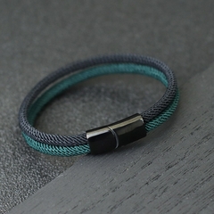 Pulseira Masculina Alar Corda Náutica Dupla - Pulseiras e Acessórios Masculino | Sr Lordre