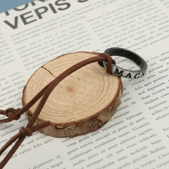 Colar Masculino Uncharted Nathan Drake Cosplay Couro