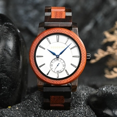 Imagem do Relógio Masculino Funcional Casual Madeira Premium