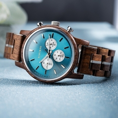 Relógio Masculino Gualos Quartzo Coleção Madeira Premium