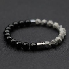 Pulseira Masculina Apolo de Pedra Natural 8mm na internet