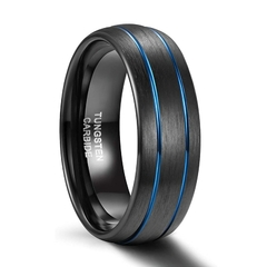Imagem do Anel Masculino Linha Dupla de Tungstênio 8mm