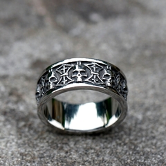 Anel Masculino Caveira Gods de Aço Inox - loja online