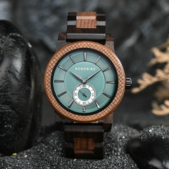Imagem do Relógio Masculino Funcional Casual Madeira Premium