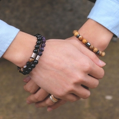 Imagem do Pulseira Masculina Apolo de Pedra Natural 8mm