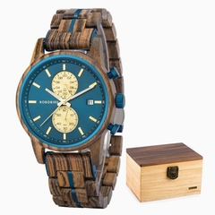 Relógio Masculino Gualos Quartzo Coleção Madeira Premium - Pulseiras e Acessórios Masculino | Sr Lordre
