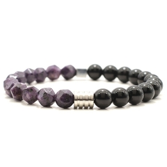 Imagem do Pulseira Masculina Apolo de Pedra Natural 8mm