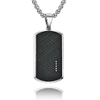 Colar Masculino Tag Aço Inox Cravejado em Zircônia