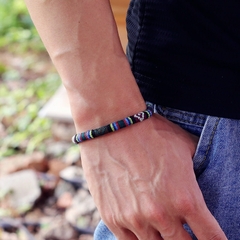 Pulseira Masculina Tecido Tramado na internet