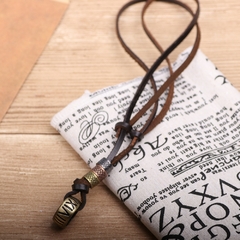 Colar de homem personalidade moda anel de liga numeral romano pingente vintage p
