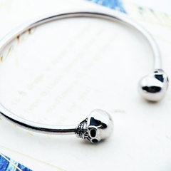 Bracelete Masculino Caveira Prata 925 na internet