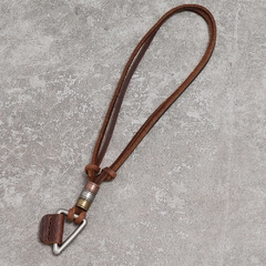 Colar Masculino Triângulo Vintage de Couro Legitimo - loja online
