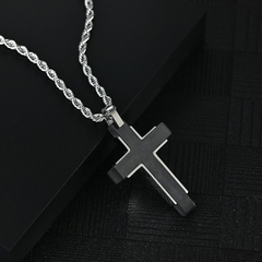 Colar Masculino Rock Aço Inoxidável Premium na internet