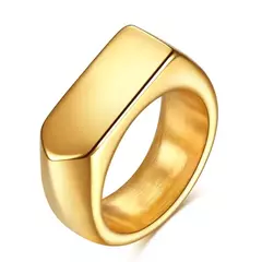 Anel Masculino Flat Aço Inoxidável Premium