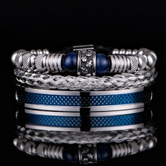 Kit de Pulseira Masculina Imperio Aço Inox Premium - Pulseiras e Acessórios Masculino | Sr Lordre