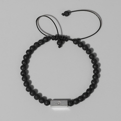 Pulseira Masculina Deuses Pedra Natural Fecho Ajustável 4mm - Pulseiras e Acessórios Masculino | Sr Lordre