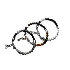 Imagem do Pulseiras Masculino Bacco de Pedra Natural 6mm