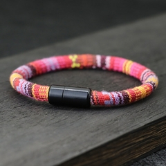 Pulseira Masculina Tecido Tramado