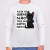 Camisetas Manga Longa " Azar de quem não tem um Gato Preto" - Júlio e Eu
