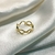 Anel duplo zigzag banhado a ouro 18k - comprar online