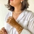 Bracelete aro com esferas lisas banhado a prata - comprar online