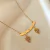 Colar personalizado canga nomes e pingente filhos banhado a ouro 18k